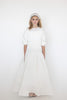 Little Tempest Pavo Teens Taffeta Ivory Gown
