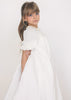 Little Tempest Jacquard Scallop White Gown