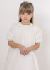 Little Tempest Jacquard Scallop White Gown
