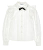 Philosophy Poplin White Blouse With Removable Bow