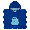 Miss Mini Blue Scalloped  Swim Poncho-Boy *FINAL SALE*