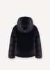 Colmar Black Girls Reversible Fur Jacket