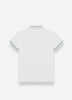 Colmar Junior Boys White Polo with Trim