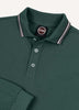 Colmar Green Longsleeve Polo w Trim- 3592