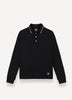 Colmar Black Long Sleeve Polo 3592 w Trim at Collar