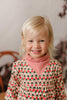 Mini P Printed Cord Cream/Red Dress