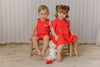 Mini P Tab Red Dress