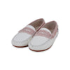 Camille Kids Stella Off White Shoes With Blush Denim