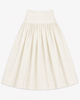 Little Tempest Teens Structured Taffeta Cream Maxi Skirt