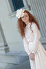 Little Tempest Teens Double Collar Taffeta Cream Shirt.