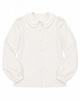 Little Tempest Teens Double Collar Taffeta Cream Shirt