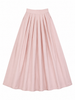 Little Tempest Teens Pleated Circle Taffeta Antique Pink Skirt
