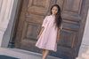 Little Tempest Girls Taffeta with Collar Antique Pink Party Dress.