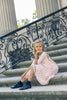 Little Tempest Organza Grid Antique Pink Jumper