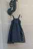 Little Tempest Organza Grid Black Jumper