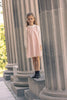 Little Tempest Taffeta Scallop Hem  Antique Pink Jumper with Shirt.