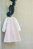 Little Tempest Taffeta Scallop Hem  Antique Pink Jumper with Shirt.