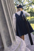 Little Tempest Taffeta Scallop Hem  Black Jumper with Shirt.