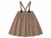Little Tempest Wool Suspender Beige Skirt.