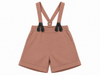 Little Tempest Boys Suspender Beige Shorts.
