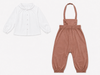 Little Tempest Baby Girls Halter  Beige Romper with Shirt.