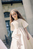 Little Tempest Alice Taffeta Pintuck Ivory Bib Gown *EXCHANGE/STORE CREDIT ONLY* (Copy).