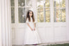 Little Tempest Alice Taffeta Pintuck Ivory Bib Gown *EXCHANGE/STORE CREDIT ONLY* (Copy).