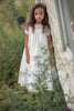 Little Tempest Round Neck Lace Taffeta Ivory Gown.