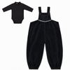 Ann of Nan Toddler Black Overall.