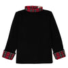 Mini Nod Black/Red Plaid Turtleneck