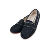 Camille Kids Stella Black Denim Shoes