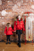 Ellabee Emma Down Red Racoon Bomber