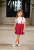 Coco Blanc Pleated Red Jumper