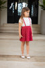 Coco Blanc Pleated Red Jumper