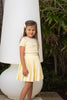 Coco Blanc Pleated Pale Yellow Skirt