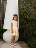 Coco Blanc Pleated Pale Yellow Skirt