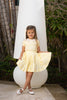 Coco Blanc Pleated Pale Yellow Skirt