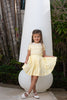 Coco Blanc Pleated Pale Yellow Skirt