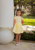 Coco Blanc Pleated Pale Yellow Skirt