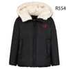 Raygo Embroidered Bow Girl Black Coat