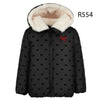 Raygo Embroidered All Bows Girls Black Coat