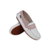 Camille Kids Stella Off White Shoes With Blush Denim