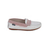 Camille Kids Stella Off White Shoes With Blush Denim