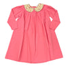 Bunny Kids Pink Dress with Floral Collar