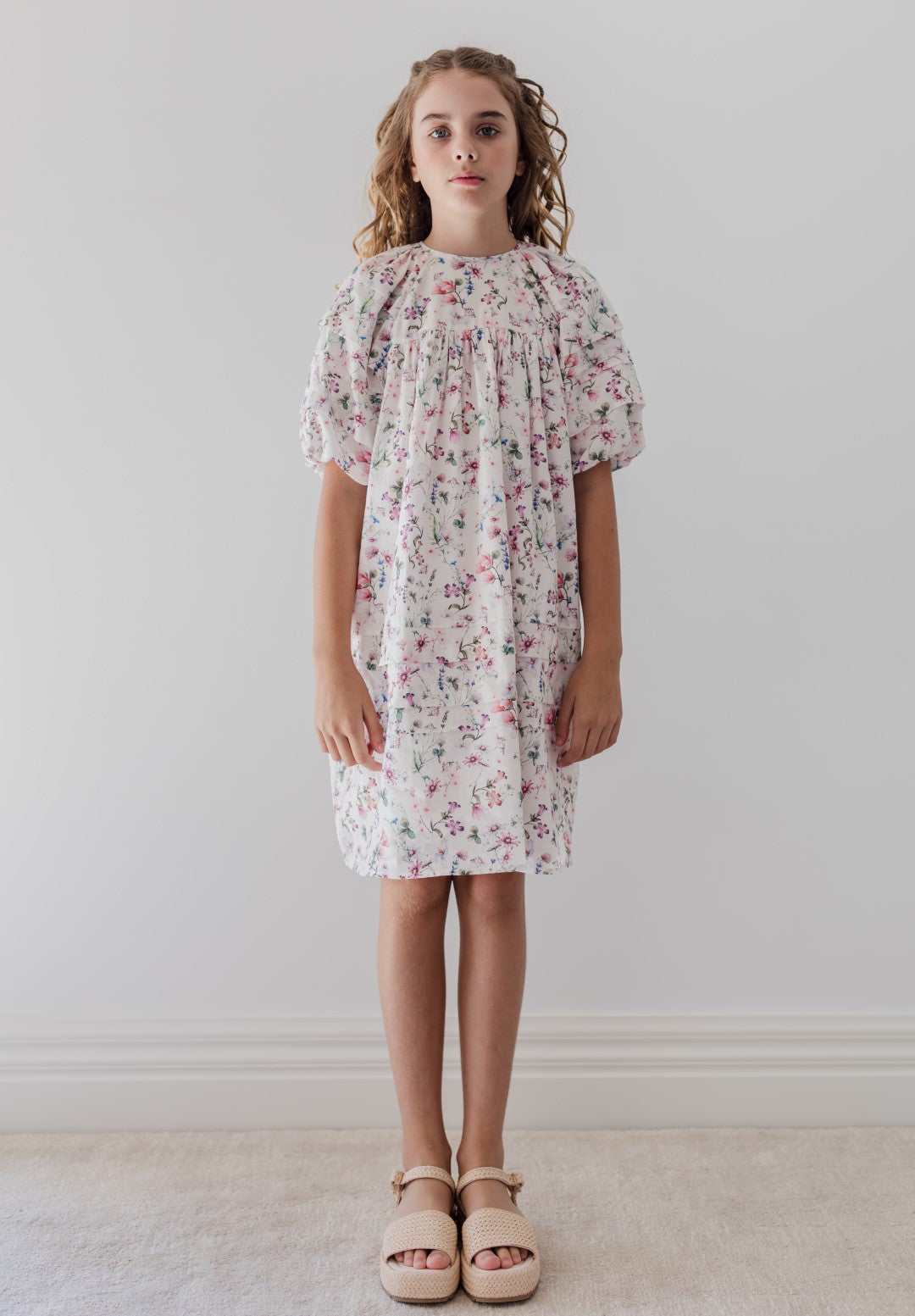 Steph by Petit Amalie Voile Whispy Floral Print Dress, Size 6Y