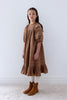 Steph The Label Cord Pleat Caramel Dress.