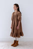 Steph The Label Cord Pleat Caramel Dress.