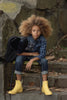 Limited Edition Denim Plaid Boys Navy Shirt