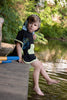 Miss Mini Black Postcard Swim Poncho-Boy *FINAL SALE*
