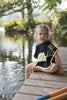 Miss Mini Black Postcard Swim Poncho-Girl *FINAL SALE*.